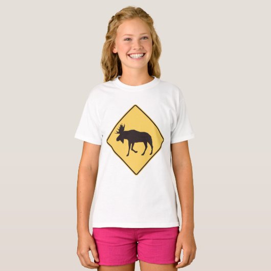 T-shirt Symbole de la route Moose (Devant entier)