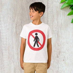 T-shirt Symbole de la route piétonne