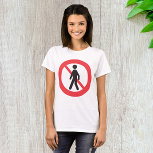 T-shirt Symbole de la route piétonne