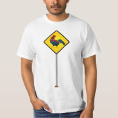 T-shirt Symbole de la route Rooster (Devant)