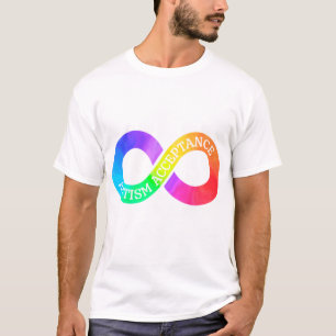 T-shirt Symbole de l'autisme Acceptation de l'infini