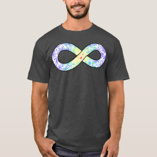 T-shirt Symbole de l'autisme Fierté d'infini floral