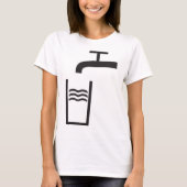 T-shirt Symbole de l'eau du robinet (Devant)