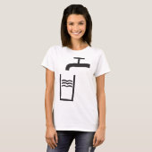 T-shirt Symbole de l'eau du robinet (Devant entier)