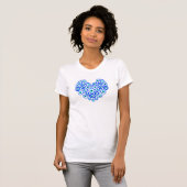 T-shirt Symbole de l'oeil malin du coeur mignon (Devant entier)
