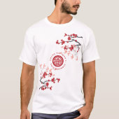 T-shirt Symbole de longévité des fleurs de cerises Anniver (Devant)