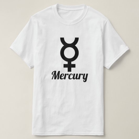 T-shirt Symbole de mercure (Design devant)