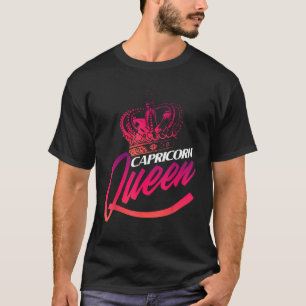 T-shirt Symbole de naissance de Capricorne Queen Astrologi