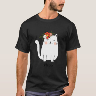 T-shirt Symbole de naissance du Zodiac du chat-Virgo