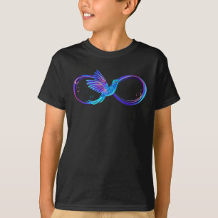 T-shirt Symbole de Neon Infinity par Glowing Hummingbird