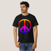 T-shirt Symbole de paix coloré (Devant entier)