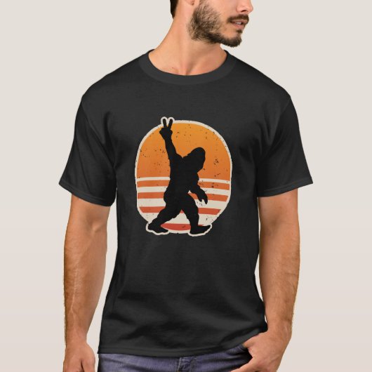 T-shirt Symbole de paix de Bigfoot (Devant)