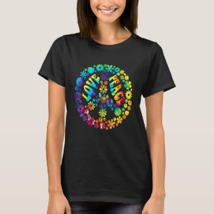 T-shirt SYMBOLE DE PAIX DE LA PAIX Graphique Tie Dye