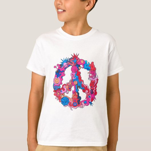 T-shirt Symbole de paix de Psychdeclic (Devant)