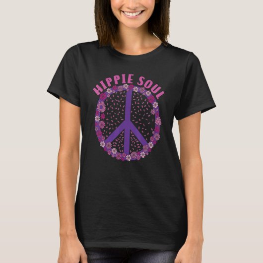 T-shirt Symbole de paix Hippie Soul Daisy Fleur pour les h (Devant)