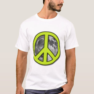 T-SHIRT SYMBOLE DE PAIX LUNE VERTE