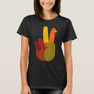 T-shirt Symbole de paix main Turquie Thanksgiving Boys Kid