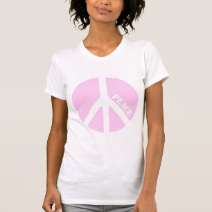T-shirt Symbole de paix rose
