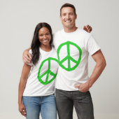 T-shirt Symbole de paix rude - vert (Unisexe)