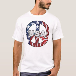 T-SHIRT SYMBOLE DE PAIX USA