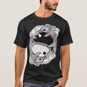 T-shirt Symbole de poisson Yin Yang Koi Style asiatique ja