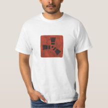 SYMBOLE DE POUSSIÈRE Noir sur Rouge sec
