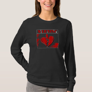T-shirt Symbole de prudence Coeur brisé Symbole d'amour du