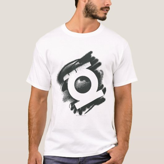 T-shirt Symbole de pulvérisation de lanterne verte (Devant)