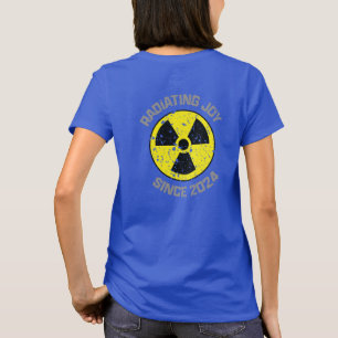 T-shirt Symbole de radiation rayonnant Joie depuis 2024 Gr