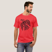 T-shirt Symbole de Raven de bannière de Viking (Devant entier)