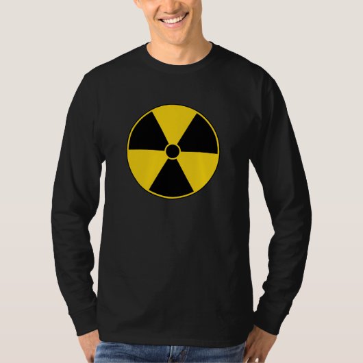 T-shirt Symbole de rayonnement jaune (Devant)