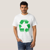 T-SHIRT SYMBOLE DE RECYCLAGE VERT (Devant entier)