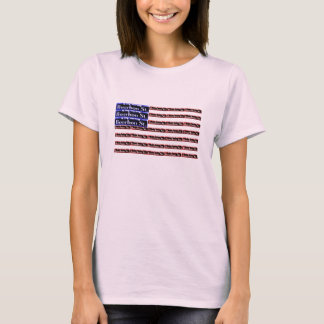 T-shirt Symbole de rue Bourbon drapeau américain