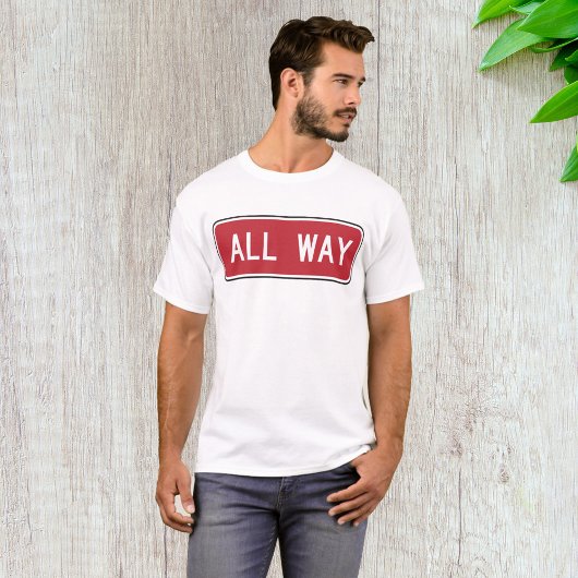 T-shirt Symbole de rue Rouge tout-en-long
