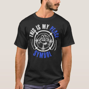 T-shirt Symbole de saison de chasse au raton laveur 