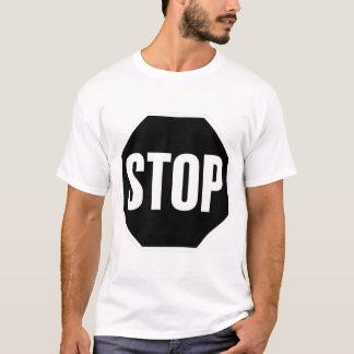 T-shirt Symbole de sécurité routière Panneau Stop