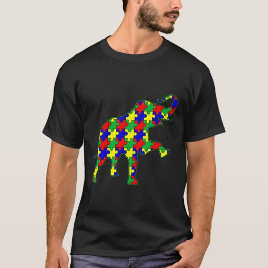 T-shirt Symbole de sensibilisation sur l'autisme Couleurs (Devant)