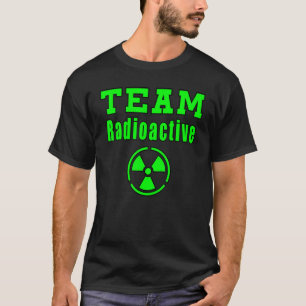 T-shirt Symbole de signe radioactif de l'équipe nucléaire