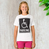 T-shirt Symbole de stationnement en fauteuil roulant