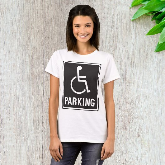 T-shirt Symbole de stationnement en fauteuil roulant