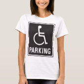 T-shirt Symbole de stationnement en fauteuil roulant (Devant)