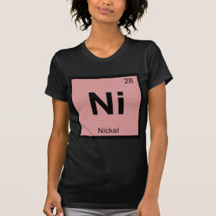 T-shirt Symbole de tableau périodique de la chimie du nic