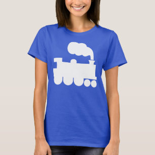 T-shirt Symbole de train à vapeur - Blanc