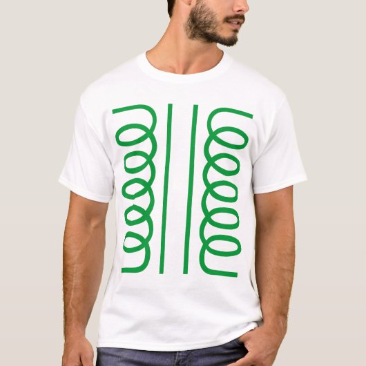 T-shirt Symbole de transformateur électrique (Devant)
