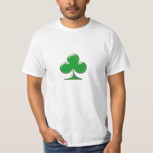 T-shirt Symbole de trèfle vert irlandais Saint Patrick (Devant)