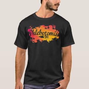 T-shirt Symbole de vie phlébotomiste Technicien en phlébot