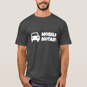 T-shirt Symbole de voiture publique du notaire mobile