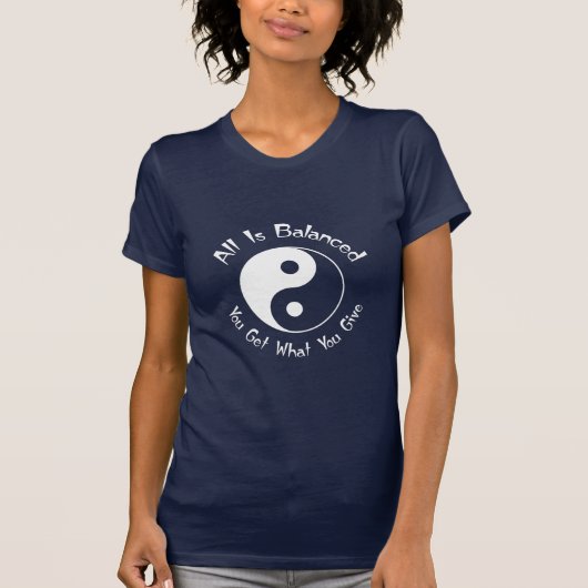 T-shirt Symbole de Yin Yang d'équilibre (Devant)
