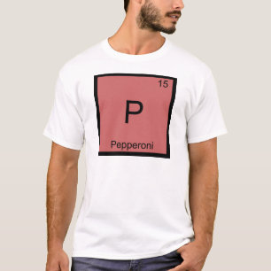 T-shirt symbole d'élément de chimie drôle au peppe
