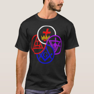 T-shirt Symbole des diplômes du rite maçonnique de York Fr